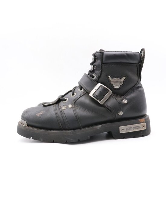 Harley Davidson Brake Buckle Men\'s Size 8.5 Black Leather Motorcycle Boots main image 12